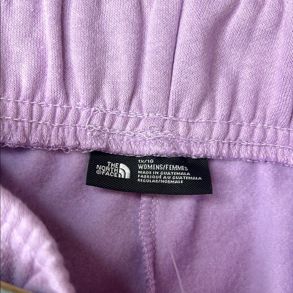 The North Face Half Dome Fleece Shorts Purple Athletic Shorts Elastic Waistband - Picture 5 of 9